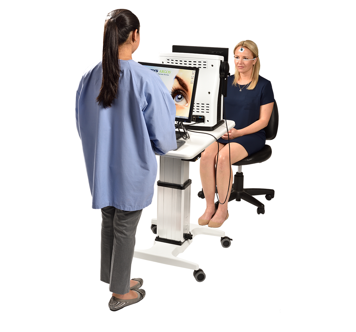 Patient Electroretinography Vision Test