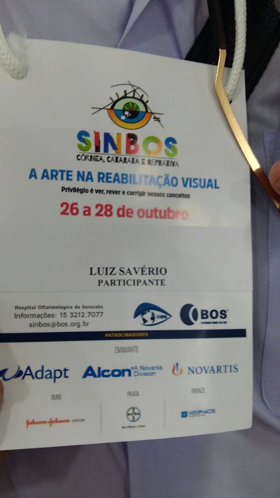 SINBOS – Simpósio Internacional do Banco de Olhos de Sorocaba 2017
