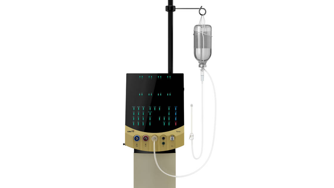 Visão frontal do Faros com o Sistema de Infusão