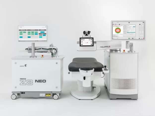 O FEMTO Z8 NEO garante o mais alto grau de segurança e conforto tanto para o cirurgião quanto para o paciente. Não é necessária nenhuma transferência ou movimentação do paciente durante a cirurgia.