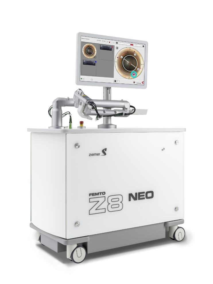  FEMTO Z8 NEO. A extraordinária plataforma de laser multiuso é a melhor opção para cirurgias refrativas, terapêuticas e de catarata.